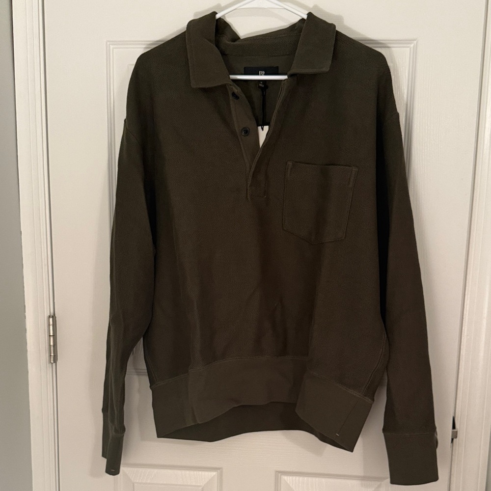 NWT Banana Republic French Terry Rugby Sweatshirt